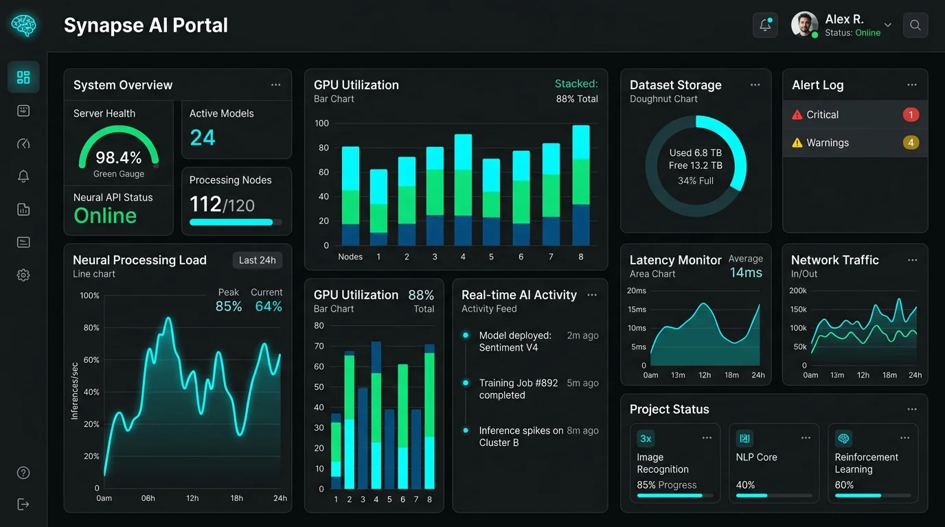Synapse AI Analytics Portal Interface